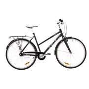 Damecykel 28" alu.street 7-g 54 cm sort