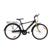 Drengecykel 24" 3-gear 24.03 sort/gr&oslash;n