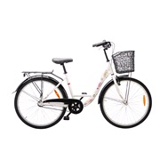 Shopper 26" 3-gear pige Pearl white