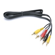 Audio/video kabel 2x3,5 til 3xphono