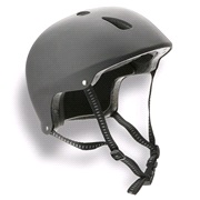 Skaterhjelm rubber black S (54-56cm)