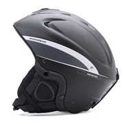 Skihjelm sort/gr&aring; medium (55-58 cm)