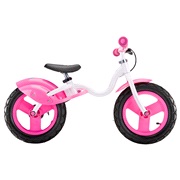 L&oslash;becykel/balancecykel JD BUG hvid/pink