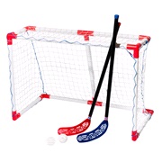Hockey s&aelig;t junior 1 m&aring;l+2 stave/2 bolde