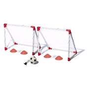 Fodboldm&aring;ls&aelig;t m/4 kegler, bold og pumpe