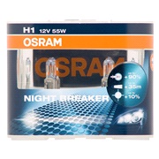 H1 P&aelig;res&aelig;t 12V-55W NIGHTBREAKER OSRAM