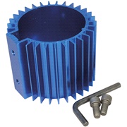 Cover til oliefilter, bl&aring; &oslash;76x80mm lang