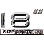 Chrom emblem 18" SIZE MATTERS