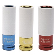 Slagtoppes&aelig;t 17-19-21 mm med plastkappe