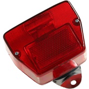 Baglygte med holder, krom, standard