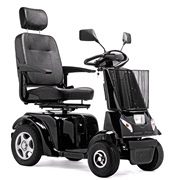 El-scooter 4 hjulet sort Marshell