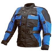 B&oslash;rne motorcykeljakke M/140cm sort/bl&aring;