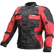 B&oslash;rne motorcykeljakke M/140cm sort/r&oslash;d