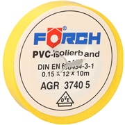 Isoleringsb&aring;nd, 10M x 12 mm, gul