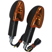Blinklyss&aelig;t 2 stk "mini" lang, 12V-10W