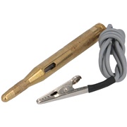 Pr&oslash;velampe, messing, 6-24 volt